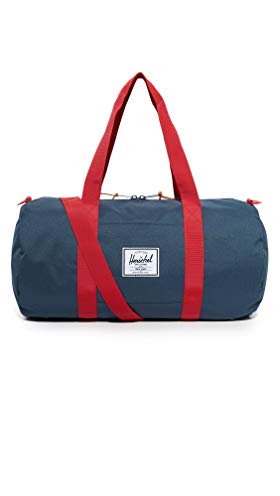 Herschel Supply Co. Sutton Mid Duffle Duffel Bag, Navy/Red, One Size