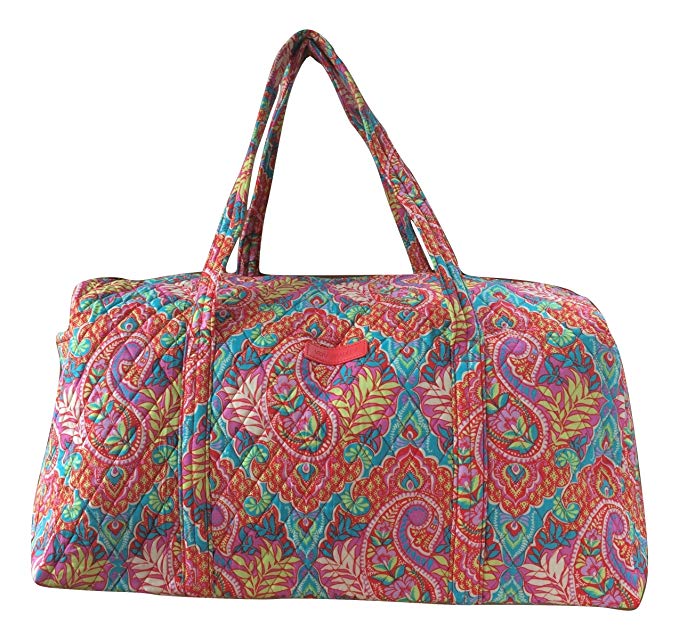 Vera Bradley Luggage Womens Large Duffel Paisley in Paradise Duffel Bag