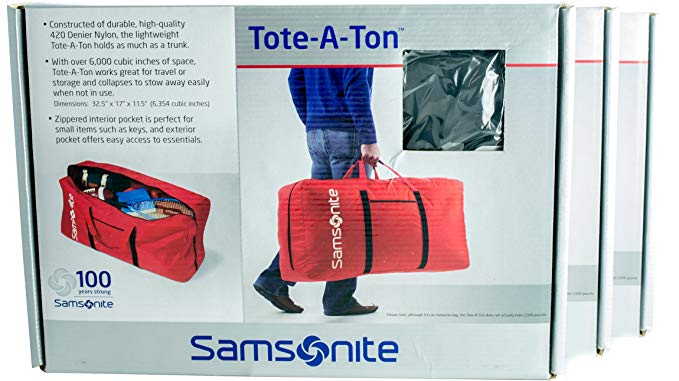 Samsonite Tote-a-ton 33 Inch Duffle Luggage (One Size, Red - 3 Pack Boxed)