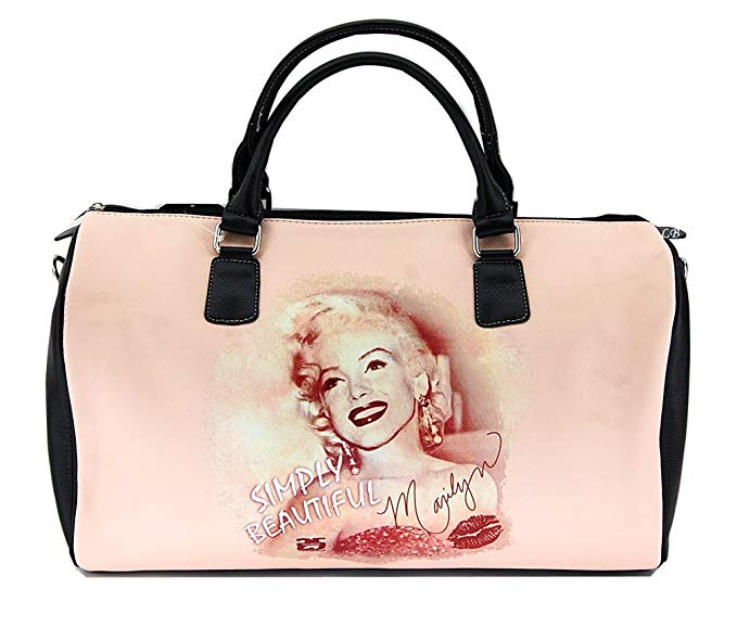 Marilyn Monroe Large Duffel Bag, Simply Beautiful, Plus Keychain, MM995